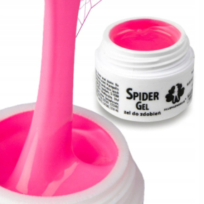 AllePaznokcie Spider Gel Neon Pink Precyzyjny żel do zdobień paznokci 3ml