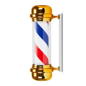 Plafon podświetlany pole barber shop BB-02 złoty duży