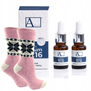 Arkada Zestaw: Serum kolagenowe TC16 11ml 2 sztuki + zimowe wełniane skarpetki damskie 1 para
