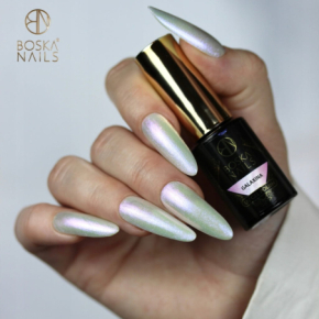 Boska Nails Cosmic Glow 488 Galaxina różowo-fioletowy holograficzny lakier hybrydowy 6ml