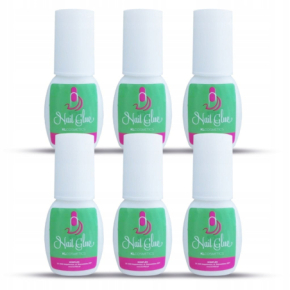 KLCosmetics Nail Glue Szybkoschnący klej do tipsów z pędzelkiem 7g zestaw 6 sztuk