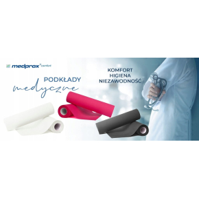 Medprox podkład podfoliowany medyczny serwety w rolce 50x50cm 40 sztuk biały