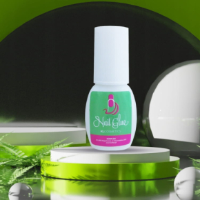 Profesjonalny zestaw do przedłużania paznokci - tipsy ballerina mleczne bk 240 sztuk + klej 7g