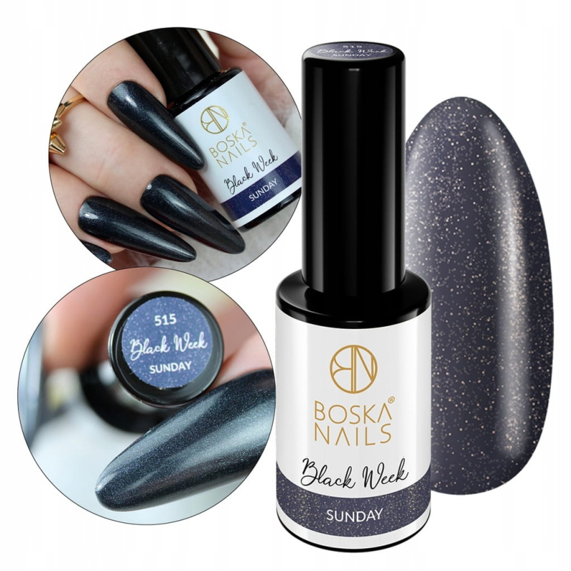 Boska Nails Black Week 515 Sunday Kolorowy lakier hybrydowy 6ml Boska Nails Black Week 515 Sunday Kolorowy lakier hybrydowy 6ml