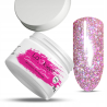 La’kier Diamond Dust Pink Stardust 15g hipoalergiczny samopoziomujący żel budujący do paznokci z efektem Flash - 2