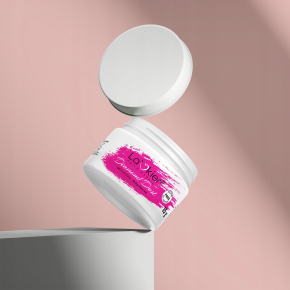 La’kier Diamond Dust Pink Stardust 15g hipoalergiczny samopoziomujący żel budujący do paznokci z efektem Flash