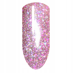 La’kier Diamond Dust Pink Stardust 15g hipoalergiczny samopoziomujący żel budujący do paznokci z efektem Flash