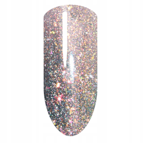 La’kier Diamond Dust Midnight Silver 15g hipoalergiczny samopoziomujący żel budujący do paznokci z efektem Flash