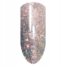 La’kier Diamond Dust Midnight Silver 15g hipoalergiczny samopoziomujący żel budujący do paznokci z efektem Flash - 4