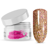 La’kier Diamond Dust Imperial Gold 15g hipoalergiczny samopoziomujący żel budujący do paznokci z efektem Flash - 1