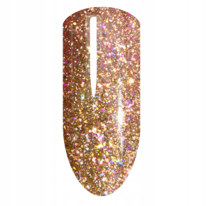 La’kier Diamond Dust Imperial Gold 15g hipoalergiczny samopoziomujący żel budujący do paznokci z efektem Flash