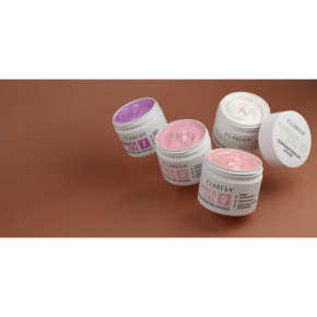 Claresa Rubber Gel 1 budujący żel do przedłużania paznokci transparentny 12g