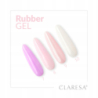 Claresa Rubber Gel 1 budujący żel do przedłużania paznokci transparentny 45g - 7