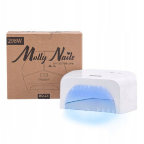Molly Nails Mocna lampa UV/LED UV BQ-L8 298W do lakierów hybrydowych, żeli i akrylożeli biała