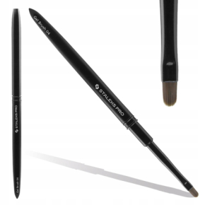 Staleks Expert NBE-04 Profesjonalny pędzelek do żelu i akrylożelu 4mm czarny