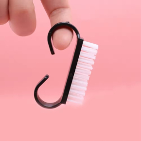 Szczoteczka mini do usuwania pyłu manicure i pedicure czarna 1 sztuka