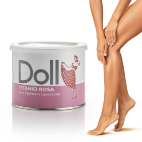 Xanitalia Doll Zestaw do depilacji ciała - podgrzewacz + wosk w puszce 400ml Rosa + paski + szpatułki