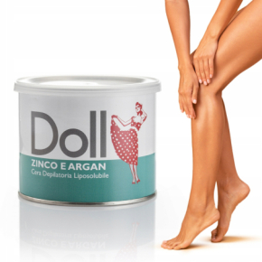 Xanitalia Doll Zestaw do depilacji ciała - podgrzewacz + wosk w puszce 400ml Zinco E Argan + paski + szpatułki
