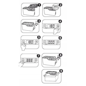 ActiveShop Myjka kosmetyczna ultradźwiękowa do dezynfekcji narzędzi ACDS-100 pojemność 0,6l 50W