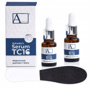 Arkada Zestaw: Serum kolagenowe TC16 11ml 2 sztuki + tarka do stóp dwustronna 100/180