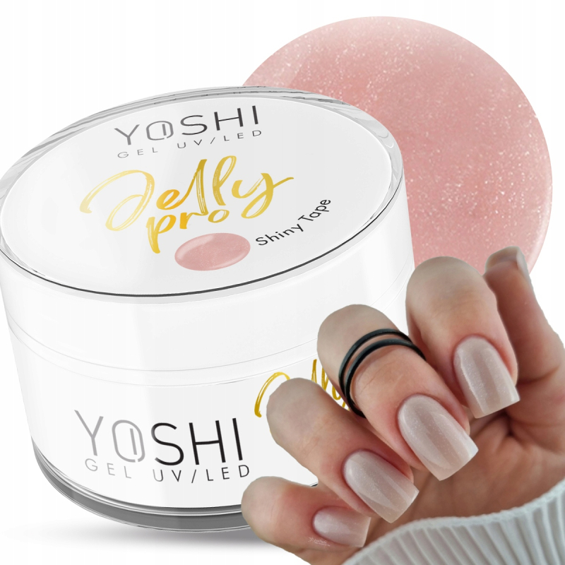 Yoshi Gel Jelly Pro Shiny Tape Żel budujący do paznokci 15ml Yoshi Gel Jelly Pro Shiny Tape Żel budujący do paznokci 15ml