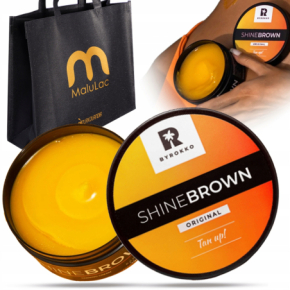 Zestaw przyspieszający opalanie ByRokko Shine Brown Sun Cream krem 210ml + torba MaluLac gratis
