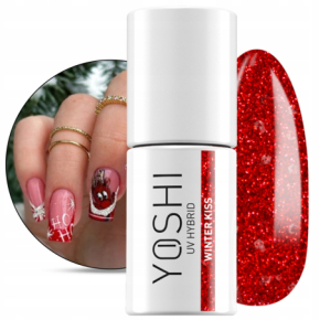 Yoshi Holly Holiday 624 Winter Kiss Brokatowy lakier hybrydowy 6ml