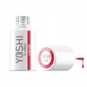 Yoshi Late Autumn 312 Late Red Kolorowy lakier hybrydowy do paznokci 6ml