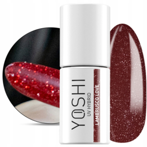 Yoshi Sip Sip Hooray 146 Lambrusco Love Brokatowy lakier hybrydowy z efektem flash 6ml