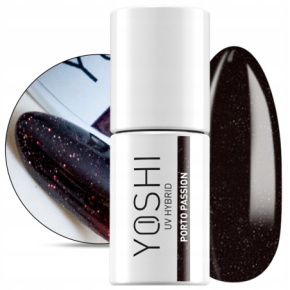 Yoshi Sip Sip Hooray 150 Porto Passion Brokatowy lakier hybrydowy z efektem flash 6ml