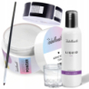 Isabellenails Zestaw do paznokci akrylowych – akryl Clear 50ml + liquid + akcesoria - 1