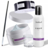 Isabellenails Zestaw do paznokci akrylowych – akryl Nude 50ml + liquid + akcesoria - 1