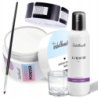 Isabellenails Zestaw do paznokci akrylowych – akryl White 50ml + liquid + akcesoria - 1