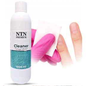 NTN Cleaner płyn do przemywania i odtłuszczania paznokci 1000ml + dozownik z pompką 150ml