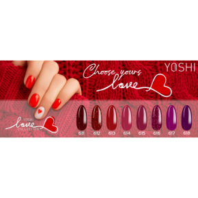 Yoshi Love 612 Fiery Love kolorowy lakier hybrydowy 6ml