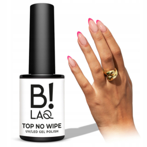 B!LAQ Top No Wipe Top hybrydowy do paznokci nabłyszczający bez przemywania 5g