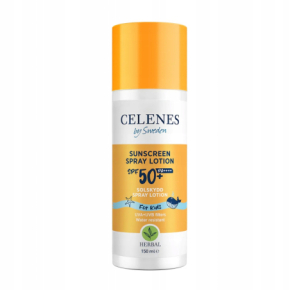 Celenes by Sweden Herbal Sunscreen Spray Lotion SPF50+ Balsam w sprayu do opalania dla dzieci z filtrem wodoodporny 150ml