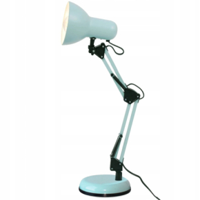 Lampka kosmetyczna biurkowa z regulowanym ramieniem miętowa + żarówka 10W