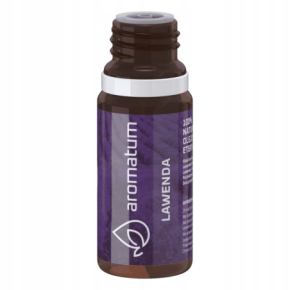 Aromatum Lawenda Naturalny olejek eteryczny uspokajający i wspomagający leczenie infekcji dróg oddechowych 12ml