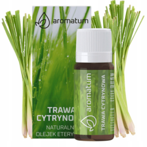 Aromatum Trawa cytrynowa Naturalny olejek eteryczny odświeżający