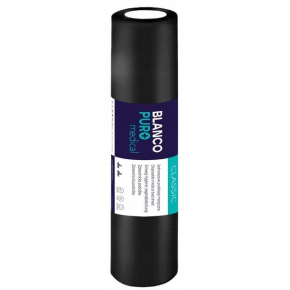 Blanco Puro+ Medical Classic Prześcieradło podkład medyczny kosmetyczny flizelinowy w rolce 60x50cm czarny