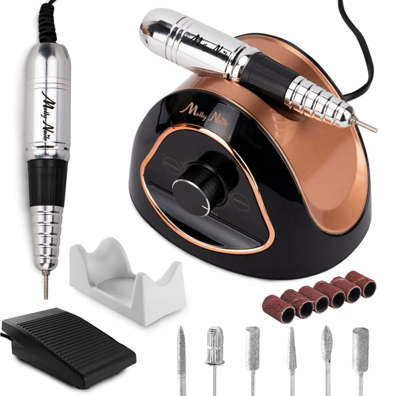 Frezarka do manicure i pedicure M15 68W czarno-złota Frezarka do manicure i pedicure M15 68W czarno-złota