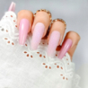 Isabellenails Perforowane waciki kosmetyczne bezpyłowe mocne 600 sztuk różowe - 14