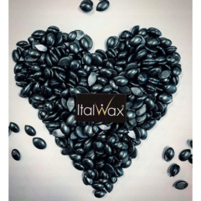 ItalWax Pour Homme Film Wax Czarny metaliczny wosk twardy w granulkach do depilacji bezpaskowej dla mężczyzn 100g (opakowanie eko)