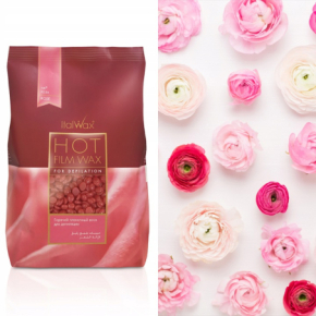 ItalWax Rose Film Wax wosk twardy w granulkach do depilacji bezpaskowej 100g (opakowanie eko)