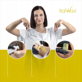 ItalWax Top Line Argan Synthetic Film Wax 100g (opakowanie eko) - syntetyczny (hipoalergiczny) wosk w granulkach do bezpaskowej depilacji skóry wrażliwej