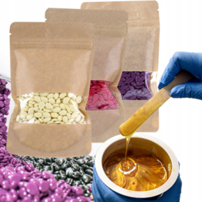 ItalWax Vanira/Nirvana Premium SPA Film Wax Sandalwood Aromatyczny wosk twardy w granulkach o zapachu drzewa sandałowego 100g (opakowanie eko)
