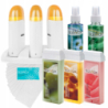 ItalWax Zestaw do depilacji paskowej - podgrzewacz z bazą iWax Trio biało-żółty + 3x wosk w rolce 100ml + preparaty + paski + talk - 15