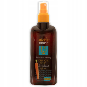 MadiS Aloha Tropic Dry Oil SPF15 Suchy olejek głęboka opalenizna z marchewką 200ml / 40443