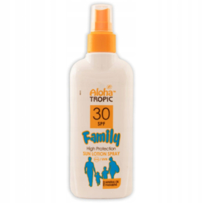 MadiS Aloha Tropic Family SPF30 Sun Lotion Spray Lotion do opalania w sprayu o wysokiej ochronie 200ml / 40668